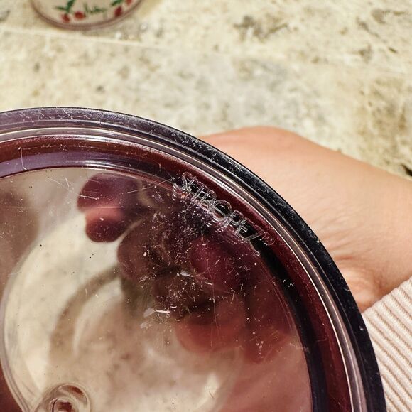 Vintage St Tropez Thermo Serv Audrey Cherry Cups (Set of 2) USA MCM Red Cherries - Picture 5 of 5